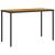 Masă grădină blat din lemn acacia, negru 115x54x74 cm poliratan GartenMobel Dekor
