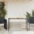 Masă grădină blat din lemn acacia, negru 115x54x74 cm poliratan GartenMobel Dekor