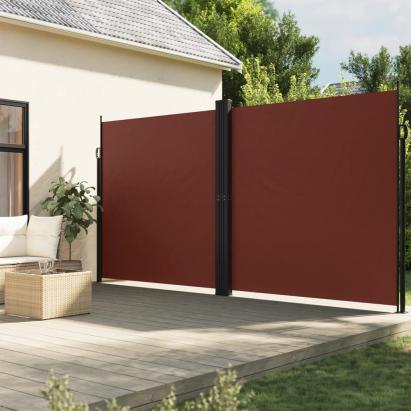 Copertină laterală retractabilă, maro, 200x600 cm GartenMobel Dekor