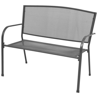 Bancă de grădină, antracit, 108 cm, oțel și plasă  GartenMobel Dekor
