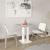 FMD Masă de bucătărie, gri beton și alb, 70 cm GartenMobel Dekor