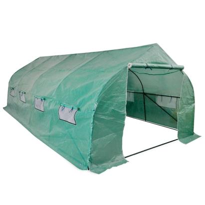 Seră portabilă tip tunel, cadru din oțel, polietilenă, 18 m²   GartenMobel Dekor