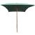 Umbrelă de soare cu stâlp de lemn 200x300 cm, verde GartenMobel Dekor