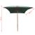 Umbrelă de soare cu stâlp de lemn 200x300 cm, verde GartenMobel Dekor