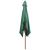 Umbrelă de soare cu stâlp de lemn 200x300 cm, verde GartenMobel Dekor