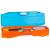 Get & Go Set de jocuri de badminton instant, albastru și portocaliu GartenMobel Dekor