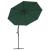 Umbrelă suspendată, iluminare LED, 300 cm, verde, stâlp metalic GartenMobel Dekor