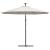 Umbrelă soare suspendată, iluminare LED, stâlp metalic 300 cm GartenMobel Dekor