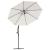 Umbrelă soare suspendată, iluminare LED, stâlp metalic 300 cm GartenMobel Dekor