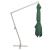 Umbrelă suspendată, stâlp de aluminiu, 300x300 cm, verde GartenMobel Dekor