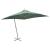 Umbrelă suspendată, stâlp de aluminiu, 300x300 cm, verde GartenMobel Dekor