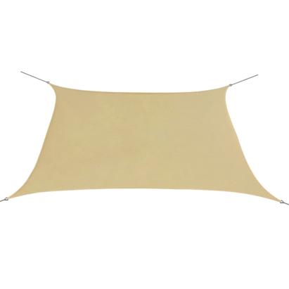 Parasolar din material textil oxford, pătrat, 2 x 2 m, bej GartenMobel Dekor