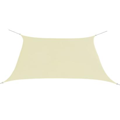 Parasolar din material textil oxford, pătrat, 2 x 2 m, crem GartenMobel Dekor
