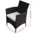 Set mobilier de exterior cu perne, 9 piese, negru, poliratan GartenMobel Dekor