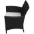 Set mobilier de exterior cu perne, 9 piese, negru, poliratan GartenMobel Dekor