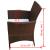 Set mobilier de exterior cu perne, 7 piese, maro, poliratan GartenMobel Dekor