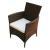 Set mobilier de exterior cu perne, 5 piese, maro, poliratan GartenMobel Dekor