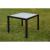 Set mobilier de exterior cu perne, 5 piese, negru, poliratan GartenMobel Dekor