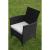 Set mobilier de exterior cu perne, 5 piese, negru, poliratan GartenMobel Dekor