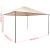 Copertină pavilion foișor cort, 4x4 m, oțel, bej   GartenMobel Dekor