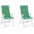 Perne scaun cu spătar înalt, 2 buc., verde, 120x50x3 cm, textil GartenMobel Dekor