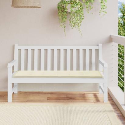 Pernă de bancă de grădină, crem, 150x50x3 cm, textil oxford GartenMobel Dekor