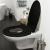 Tiger Scaun toaletă cu capac reductor pentru copii Tulsa, negru GartenMobel Dekor
