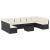 Set canapele de grădină cu perne, 11 piese, negru, poliratan GartenMobel Dekor