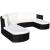 Set mobilier de grădină cu perne, 4 piese, negru, poliratan GartenMobel Dekor