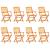 Set mobilier de exterior pliabil, 9 piese, lemn masiv de acacia GartenMobel Dekor