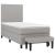 Pat box spring cu saltea, gri deschis, 100x200 cm, textil GartenMobel Dekor