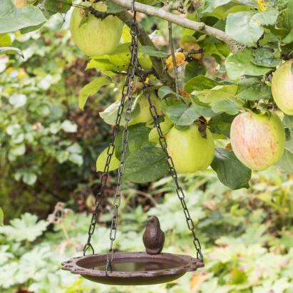 HI Bazin pentru păsări suspendat, maro, 20,5 cm GartenMobel Dekor