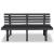 Bancă de grădină, antracit, 145,5 cm, plastic  GartenMobel Dekor