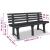 Bancă de grădină, antracit, 145,5 cm, plastic  GartenMobel Dekor