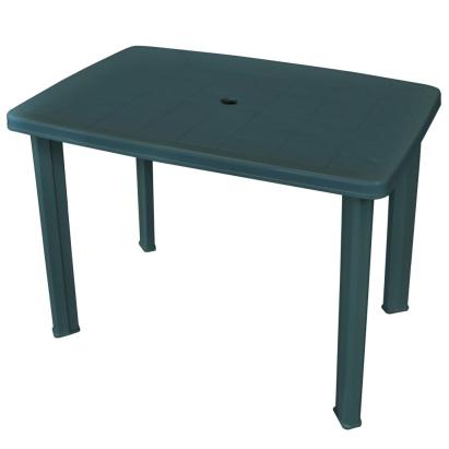Masă de grădină, verde, 101 x 68 x 72 cm, plastic GartenMobel Dekor