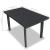 Masă de grădină, antracit, 126 x 76 x 72 cm, plastic GartenMobel Dekor
