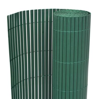 Gard de grădină cu două fețe, verde, 90 x 300 cm, PVC GartenMobel Dekor