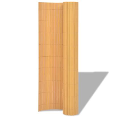 Gard de grădină cu două fețe, galben, 90 x 500 cm, PVC GartenMobel Dekor