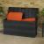 Ladă de depozitare pentru grădină, negru, 117 x 45 x 56 cm GartenMobel Dekor