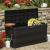 Ladă de depozitare pentru grădină, negru, 117 x 45 x 56 cm GartenMobel Dekor