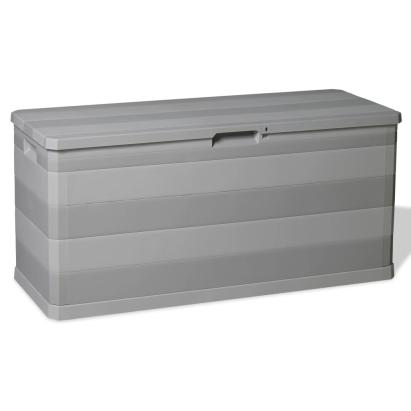Ladă de depozitare pentru grădină, gri, 117 x 45 x 56 cm GartenMobel Dekor