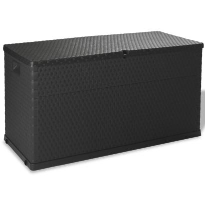Cutie depozitare pentru grădină antracit 120x56x63 cm PP ratan GartenMobel Dekor