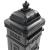 Cutie poștală stâlp, aluminiu, stil vintage, inoxidabil, negru GartenMobel Dekor