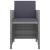 Set mobilier de exterior cu perne, 5 piese, gri, poliratan GartenMobel Dekor