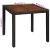 Set mobilier de exterior, 5 piese negru, poliratan, lemn acacia GartenMobel Dekor