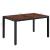 Set mobilier de exterior 7 piese negru, poliratan, lemn acacia GartenMobel Dekor