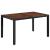 Set mobilier de exterior 7 piese negru, poliratan, lemn acacia GartenMobel Dekor