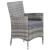 Set mobilier de exterior cu perne, 11 piese, gri, poliratan GartenMobel Dekor