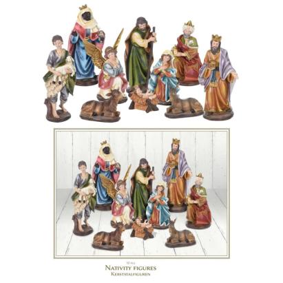 Ambiance Set figurine decorative de Crăciun Nașterea Domnului, 10 buc. GartenMobel Dekor