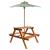 Masă picnic pentru copii cu umbrelă, 79x90x60 cm, lemn acacia GartenMobel Dekor